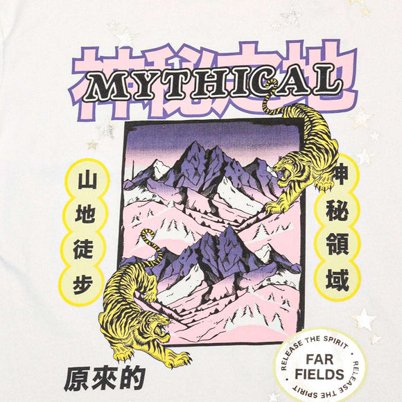 White Mythical Oversize Tee Nawao.com