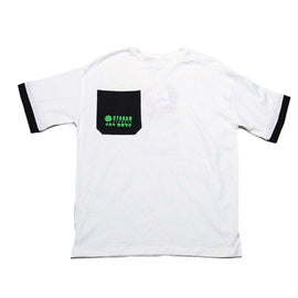 White Naruto Pocket Tee And Back Print Nawao.com