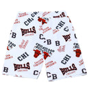 White Nba Chicago Bulls Aop Shorts White 5 6 Years Nawao.com