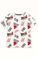 White Nba Chicago Bulls Aop T Shirt White Nawao.com