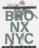 White Nyc Bronx Skater Tee With Flock Print Nawao.com