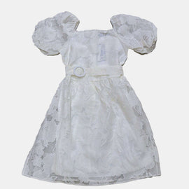 White Organza Dress Nawao.com