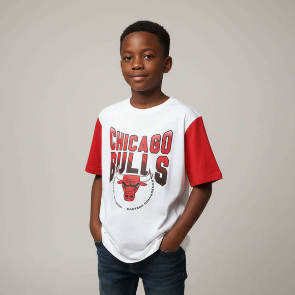White Over Size Chicago Bulls T Shirt White Nawao.com