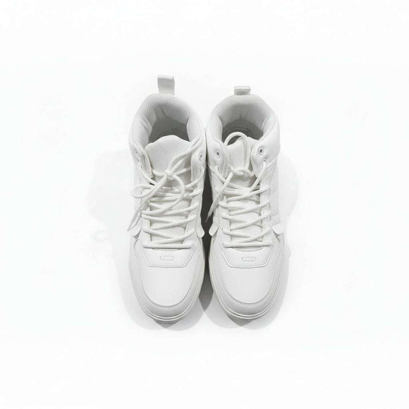 White Overlayed High Top White Nawao.com