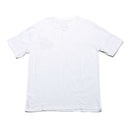 White Oversize Racer Embroidery Tee Nawao.com