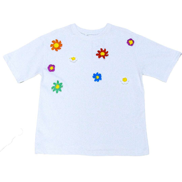 WHITE OVERSIZE TOP WITH CROCHET WHITE 11 12 YEARS Nawao.com