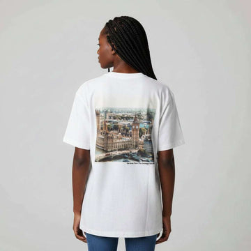 White Oversized With Patch Print White Uk10 Nawao.com