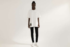 White Oversized With Patch Print White Uk10 Nawao.com