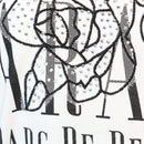 White Paradise Lace Embellished T Shirt Nawao.com