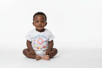 White Peach Artwork T Shirt White Nawao.com