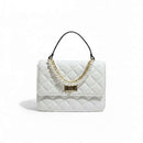 White Pearl Chain Day Bag Nawao.com