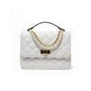 White Pearl Chain Day Bag Nawao.com