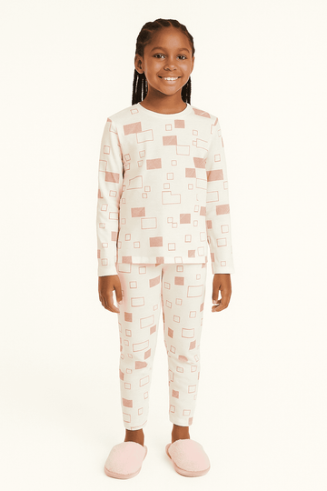 White Pink L S Pajama Sets Assorted Nawao.com