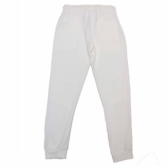 White Pique Active Pants White Nawao.com