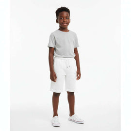 White Pique Active Shorts White Nawao.com