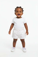 White Placement Print   Lilac Aop Shorts Assorted Nawao.com