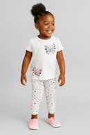 White Placement Print S S Pj Sets White Nawao.com