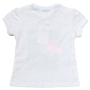 White Placement Print T Shirt White Nawao.com