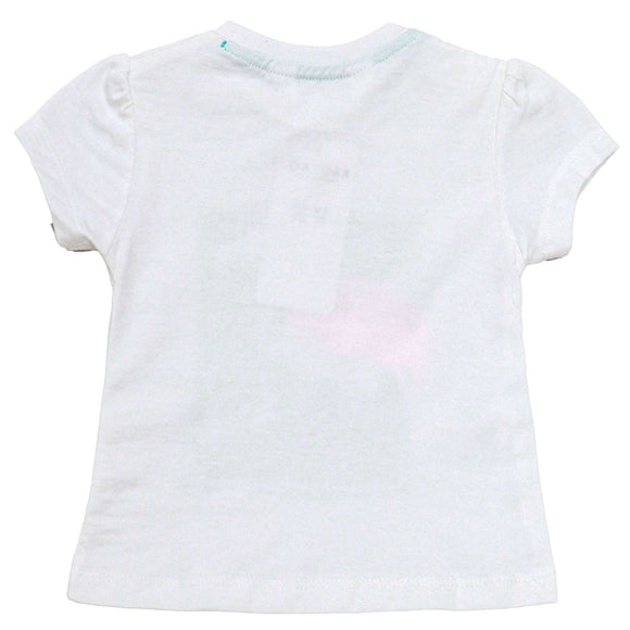 White Placement Print T Shirt White Nawao.com
