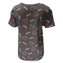 White Print T-Shirt Nawao.com