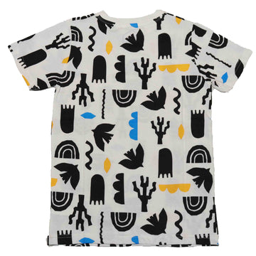 White Print Tshirt Nawao.com