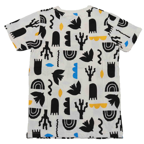 White Print Tshirt Nawao.com