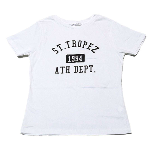 White Print Tshirt Nawao.com