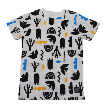 White Print Tshirt Nawao.com