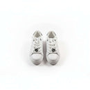 White Printed Sneaker White Nawao.com