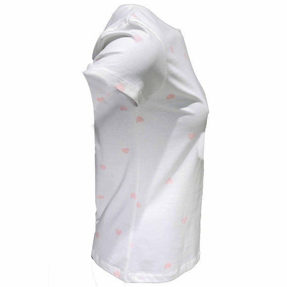 White Printed T-Shirt Nawao.com