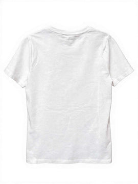 White Printed T Shirt Nawao.com
