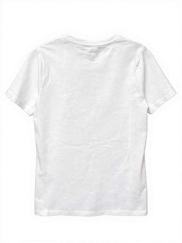 White Printed T Shirt Nawao.com