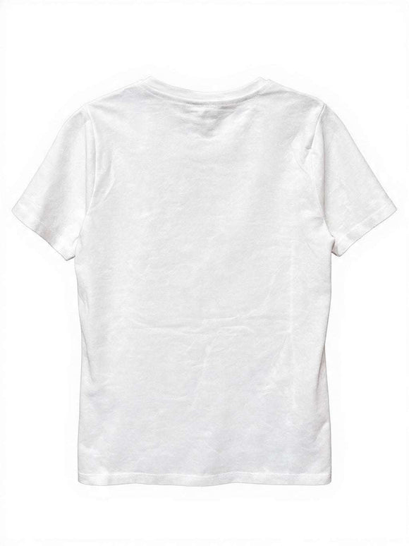 White Printed T Shirt Nawao.com