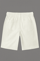 White Pullon Shorts Nawao.com