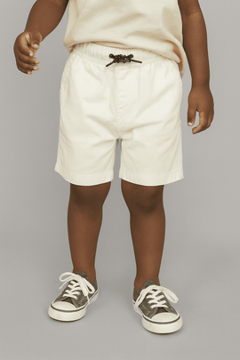 White Pullon Shorts Nawao.com