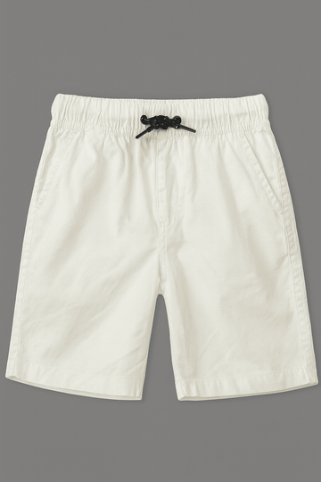 White Pullon Shorts Nawao.com