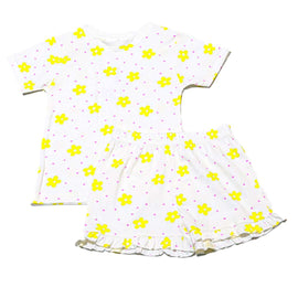 White Pyjama Short Set Nawao.com