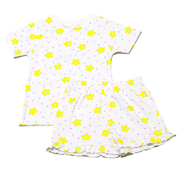 White Pyjama Short Set Nawao.com