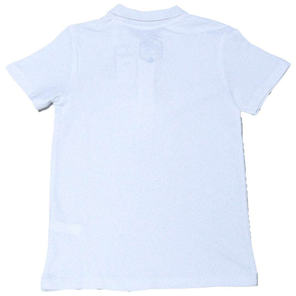 White Regular Collar Zipneck Polo Nawao.com