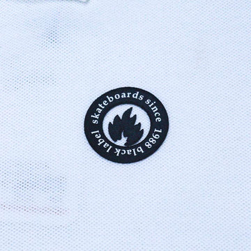 White Regular Collar Zipneck Polo Nawao.com