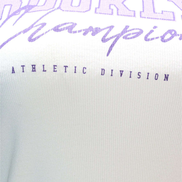 White Rib Contrast T Shirt Nawao.com