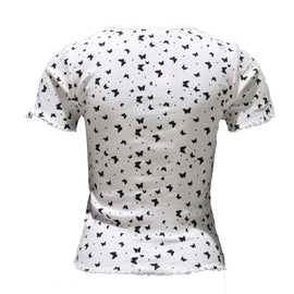 White Rib T-Shirt Nawao.com