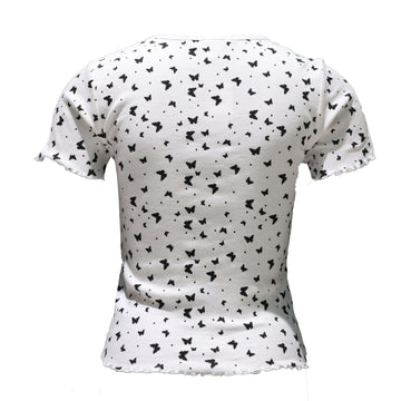 White Rib T-Shirt Nawao.com