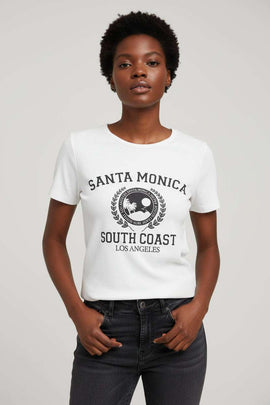 white  Rib T Shirt Nawao.com