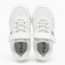 White Rubber Overlayed Trainer Nawao.com