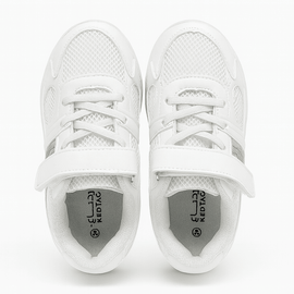 White Rubber Overlayed Trainer Nawao.com