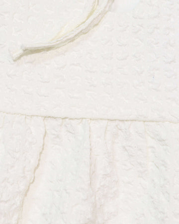 White S Slv Jacquard Blouse Nawao.com