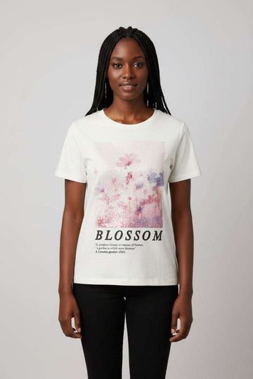 White Sequencet Shirt Ivory Nawao.com