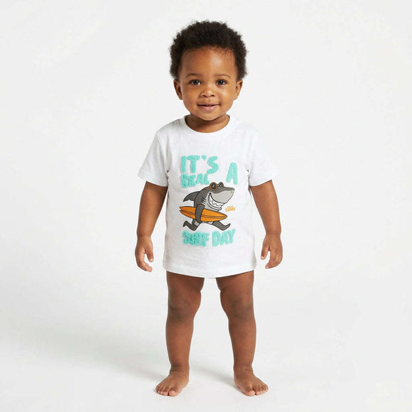 White Shark Slate  Short Sleeve Tshirt White Nawao.com