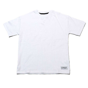 White Short Sleeve Oversize Tshirt Nawao.com